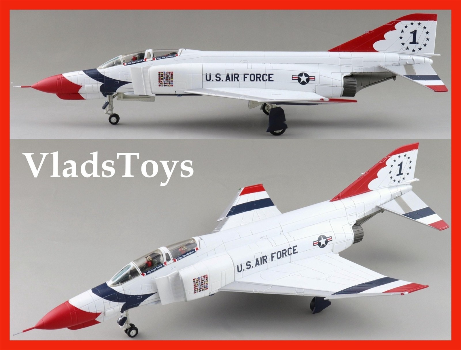 Hobby Master 1/72 RF-4E Phantom F-4E Thunderbirds No.1 USAF 1973/74 HA19083