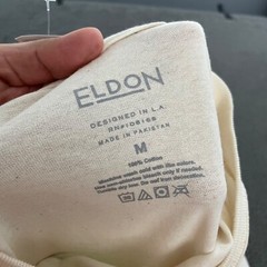 Eldon T-Shirt Mens Medium Cream Avocado Guacamole Cotton Casual Funny Dad