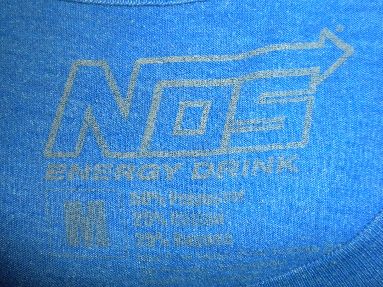 NOS Energy Drink T-shirt M Blue High Performance Formula D Drift Racing Series gallery