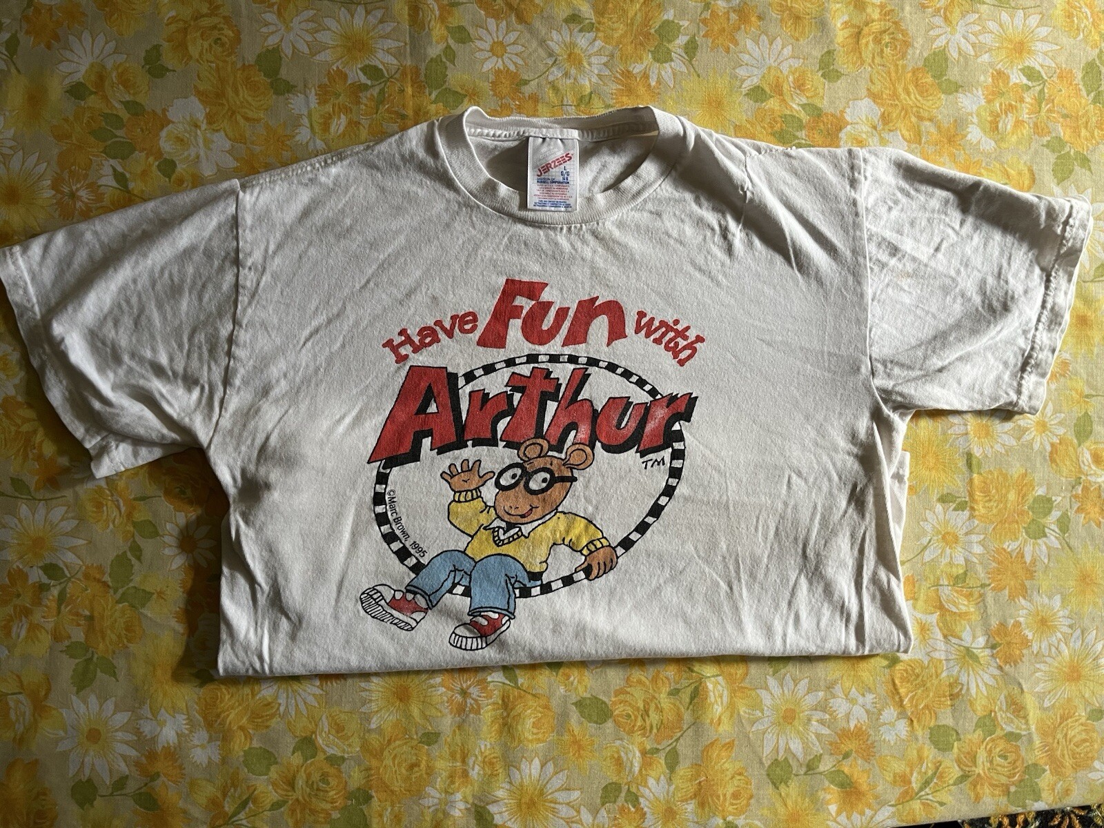 Vintage 1995 Have Fun With Arthur Graphic Tee Shirt Cotton Youth Size L 14/16 gallery