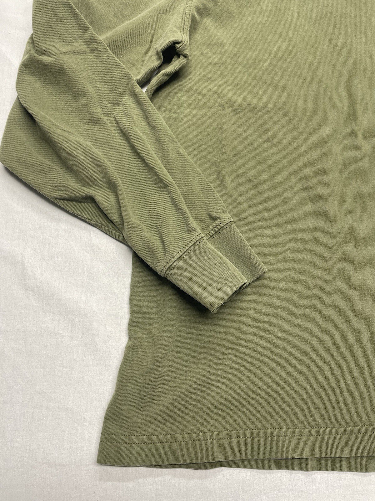 Carhartt Mens Army Green Turtleneck Long Sleeve Shirt Relaxed Fit Large gallery
