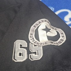 Vintage Playerz 69 Baseball Jersey Men’s 3XL Black Gray 90s Y2K Hip Hop Shirt