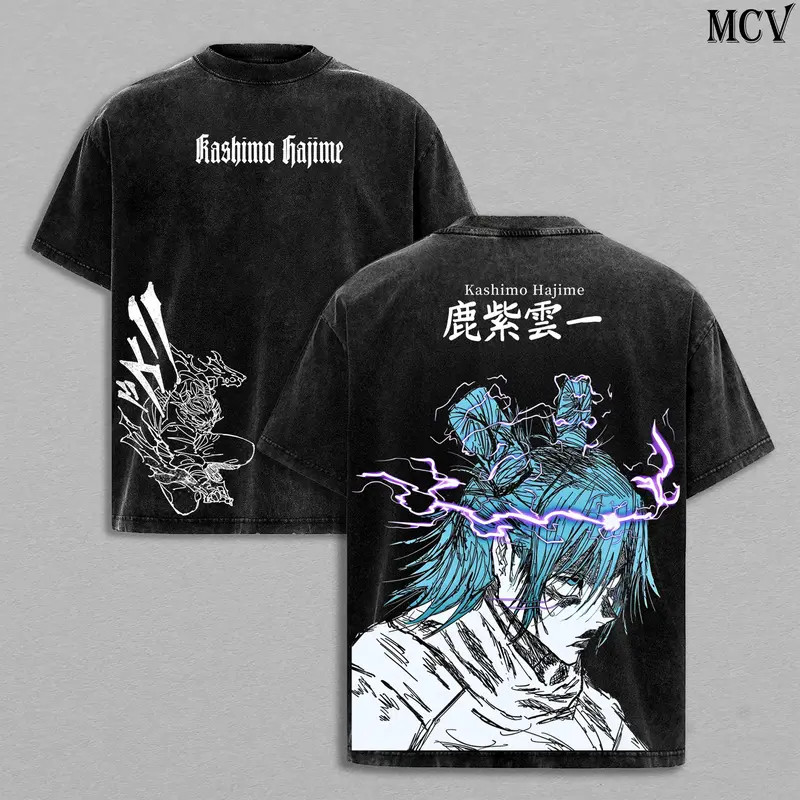 Kashimo Hajime Tee  Dark Anime Streetwear T-Shirt