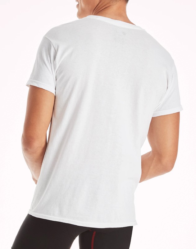 Hanes 10-Pack Men Tee T-Shirt ComfortSoft White Crewneck Undershirt Short Sleeve gallery