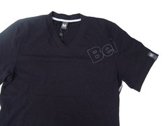 Authentic Belstaff FB V-Neck Black T-Shirt Cotton/Elastane Blend Size S
