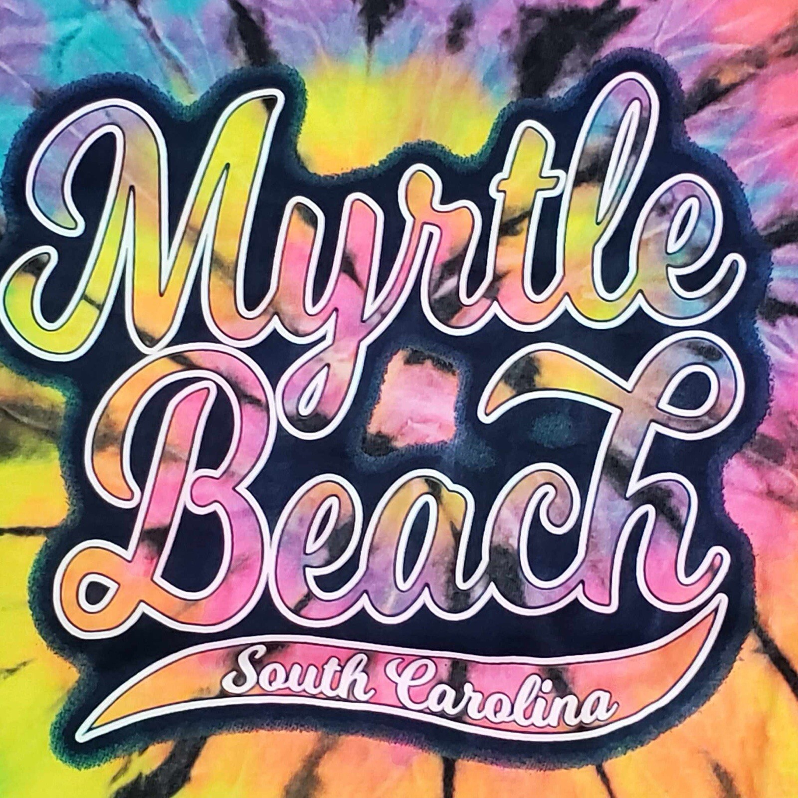 Myrtle Beach Carolina Tie Dye T Shirt Vacation Tee Unisex Small S gallery