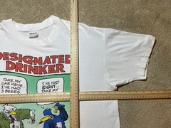 VTG Shoe Comic Designated Drinker Jeff MacNelly Single Stitch T-shirt XL 90s