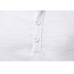 Polyester Men 2024 Brand T-Shirts Ultra-Soft Henley Slim Fit Sleeve V Neck T