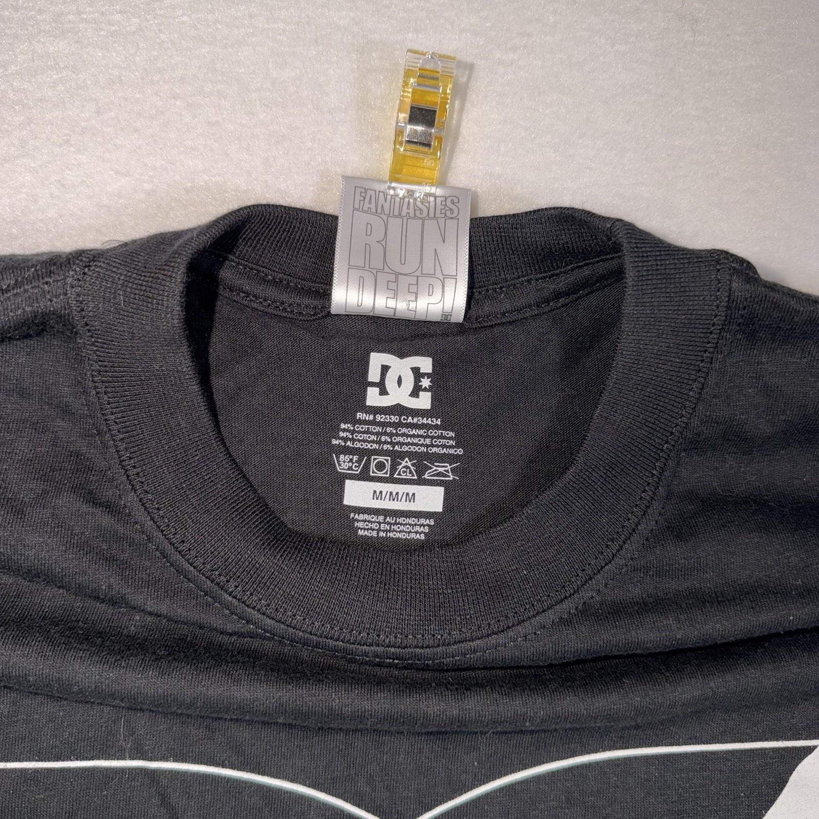 Y2K DC Shoes Rob Dyrdek Collection Graphic Logo Tee Black Medium NWT gallery