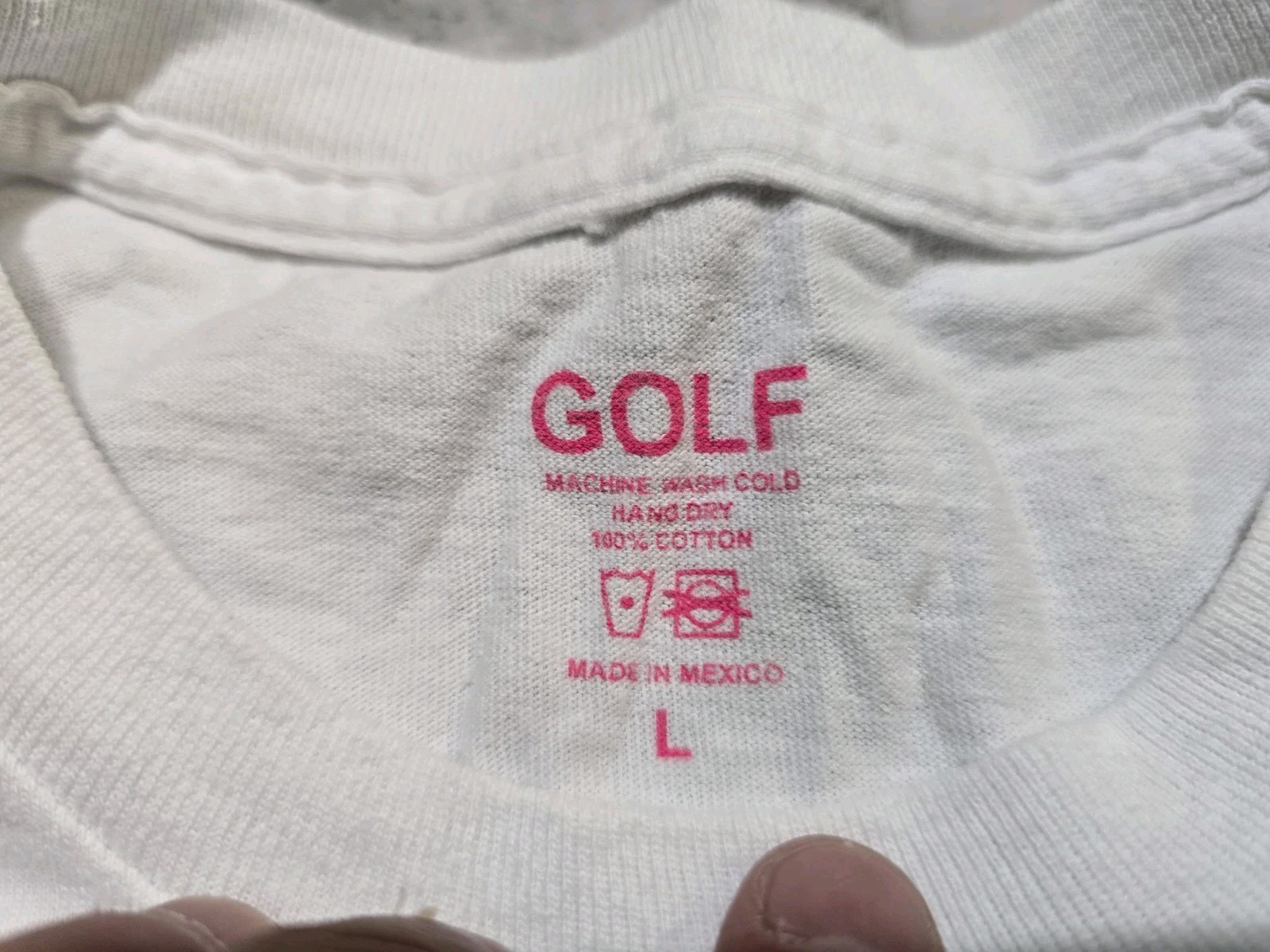 Golf Wang Bubble Gum Tee T-Shirt White Mens Sz Large gallery