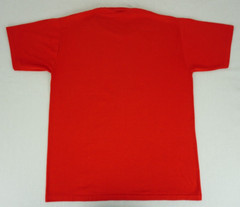 Vintage red Mr. Boston Apple Schnapps liquor shirt tagged large (42-44)