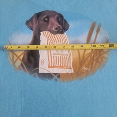 Magellan Whataburger Collab 2XL Black Lab Blue T-Shirt Outdoor USA Good Dog !