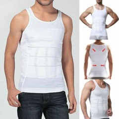 Men Slimming Body Shaper Abs Abdomen Compression Vest Workout Tank Tops Shirts