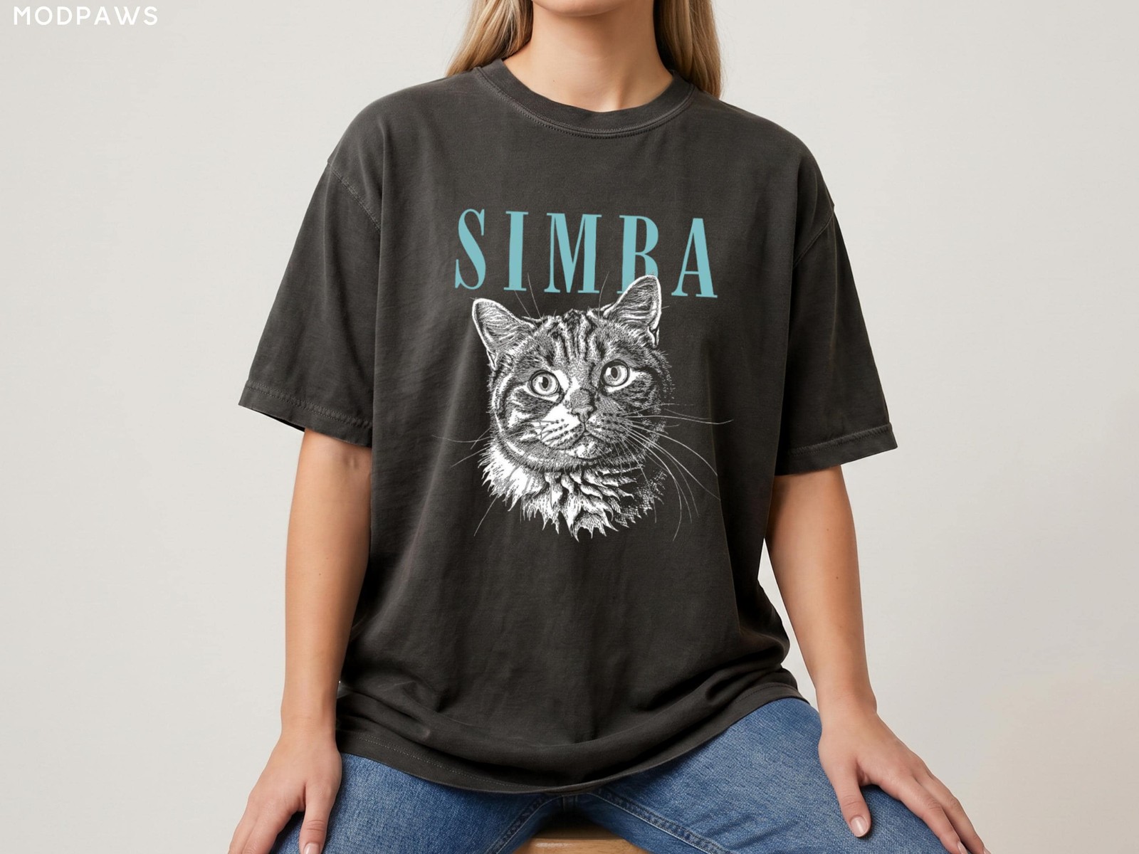Custom Pet Photo Shirt Personalized Dog Cat Portrait Name T-Shirt gallery
