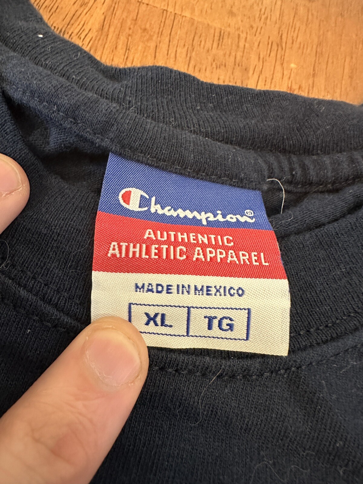 Vintage Champion Blank Spellout T Shirt XL Y2K gallery