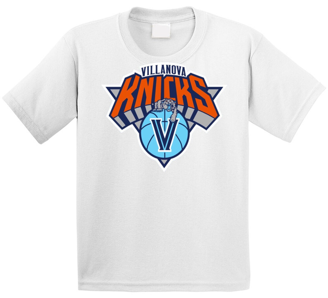 Villanova Knicks New York Mashup Parody Basketball T Shirt gallery