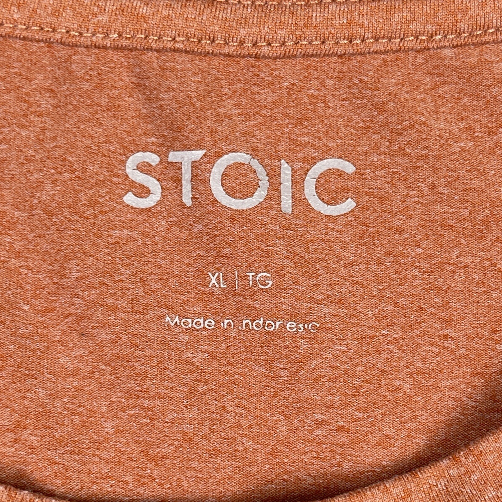 Stoic Shirt Mens XL Orange Tee Pullover Gym Yoga Run Jog Casual Everyday Workout gallery