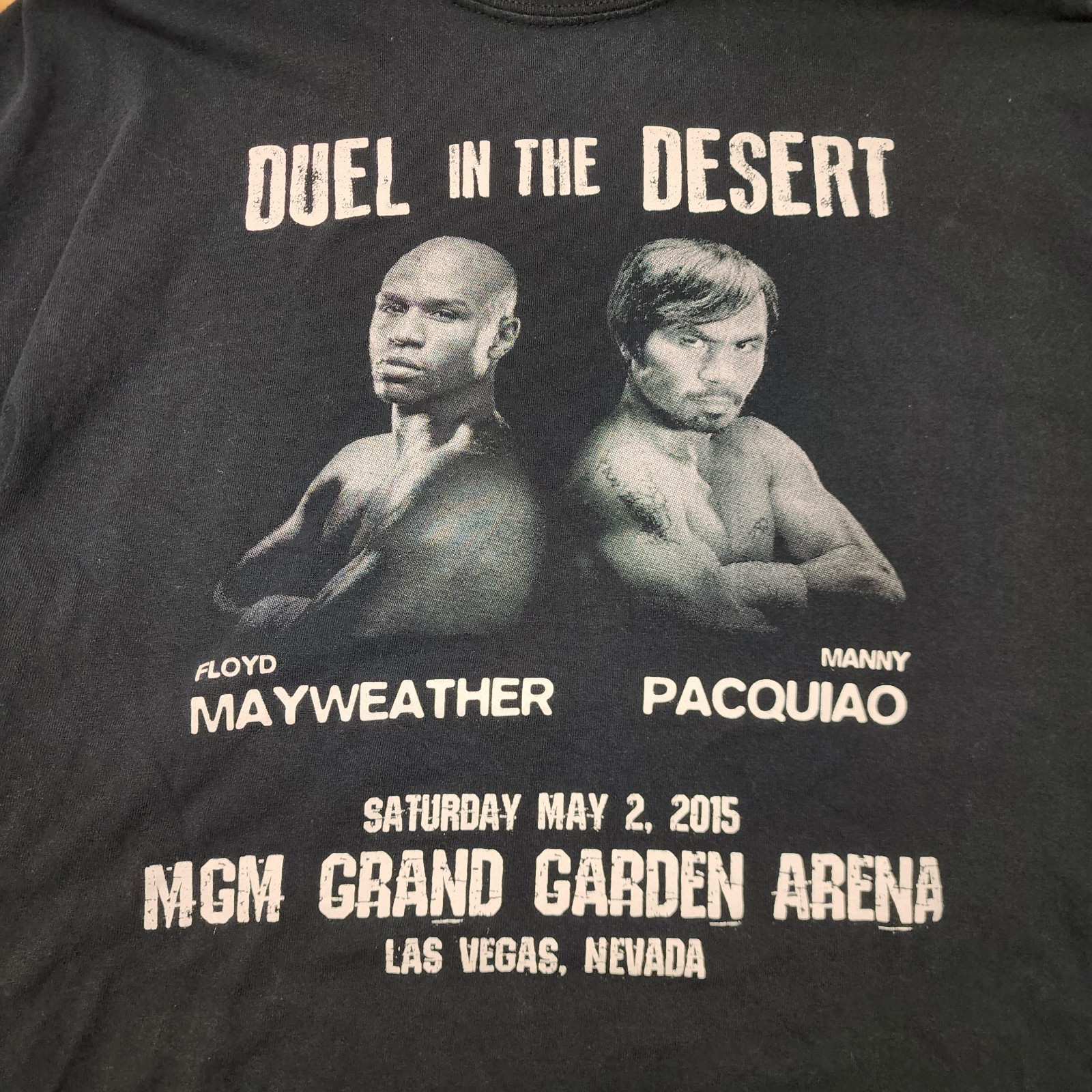 Mayweather/Pacquiao Duel in the Desert/Boxing event Tee ,see description details