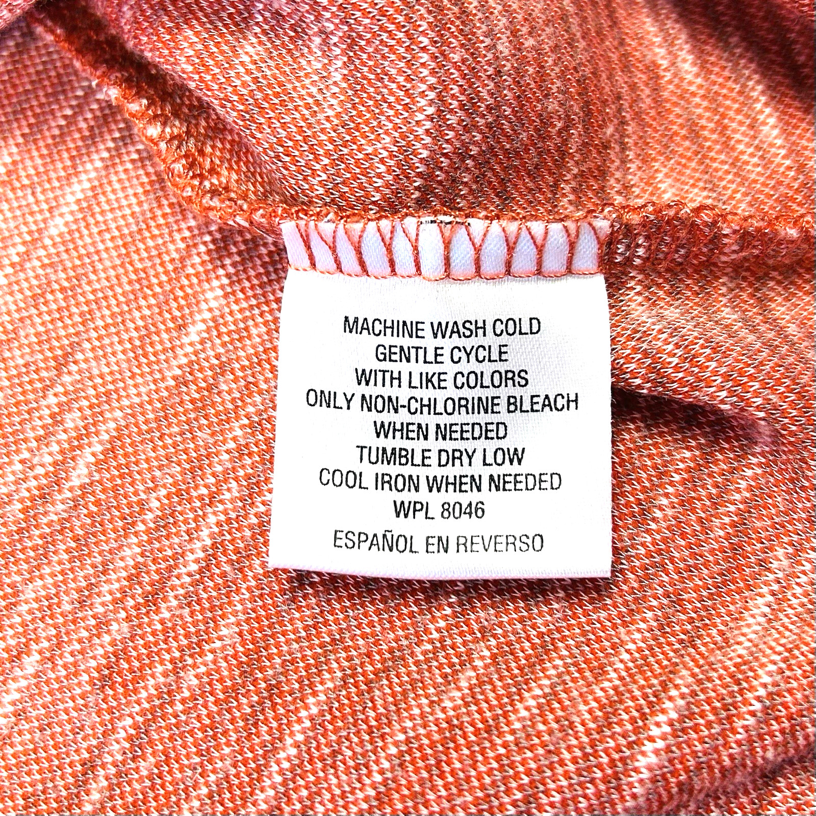 Tasso Elba Island T Shirt Mens XL Rust Striped UPF Sun Protection Rayon Blend gallery