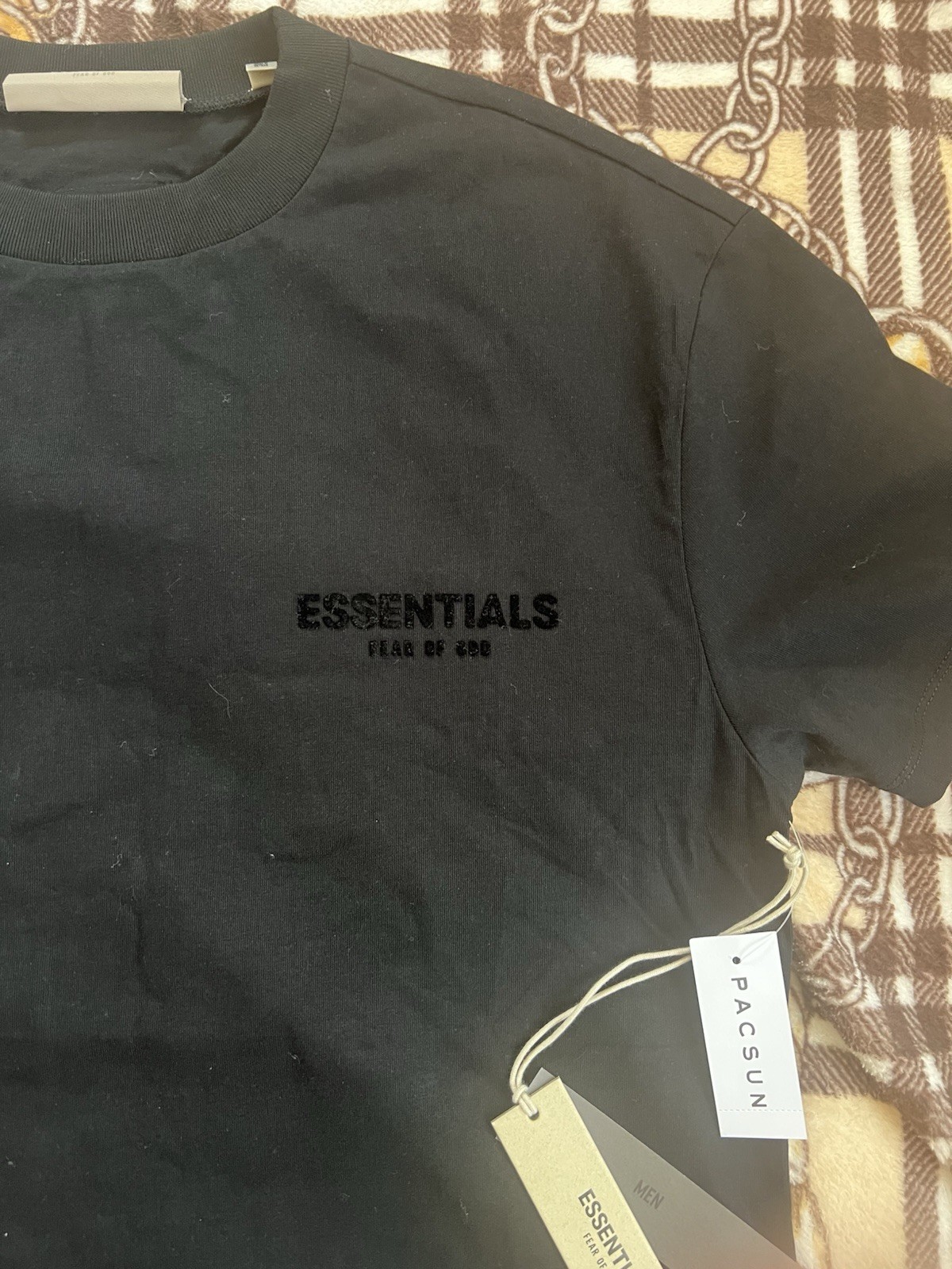 Essentials Fear of God Men's Black Logo Crew Neck Short Sleeve T-Shirt XS gallery