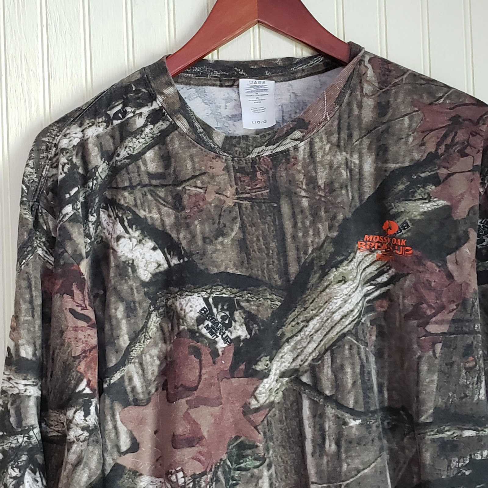 Mossy Oak Shirt Mens Large Multicolor Break-Up Infinity Camo Long Sleeve Tee gallery