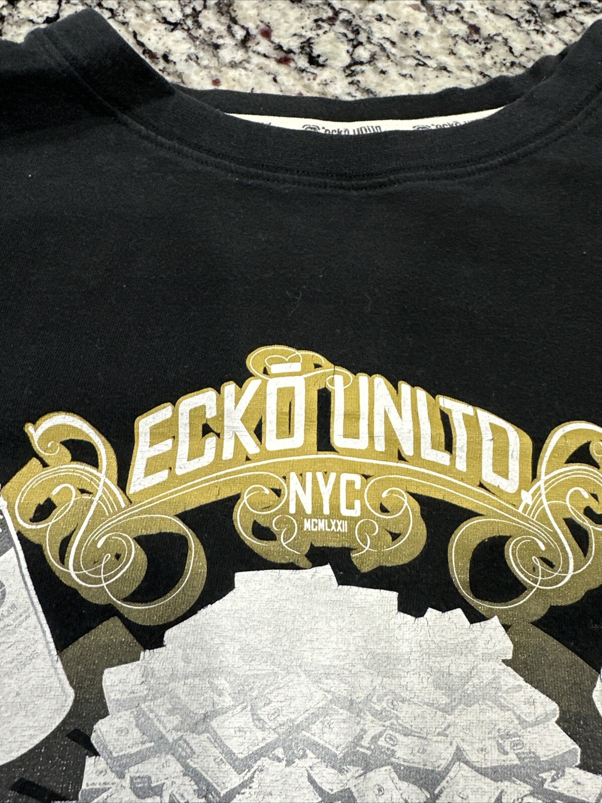 Echo Unlimited Mens Shirt Large Graphic Black Cotton Defined by Design Rhino L gallery