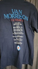 Van Morrison U.S. Tour ’23 Double-Sided Graphic Tee Blue Cotton Crew Neck M