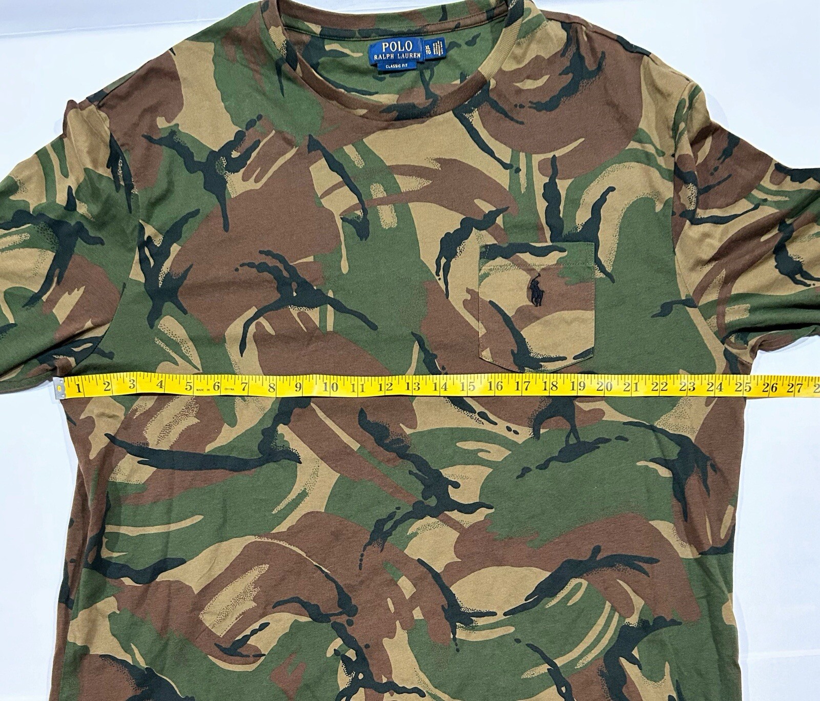 Polo Ralph Lauren Classic Fit Camo Pocket Long Sleeve Shirt Men’s Size XL Cotton gallery