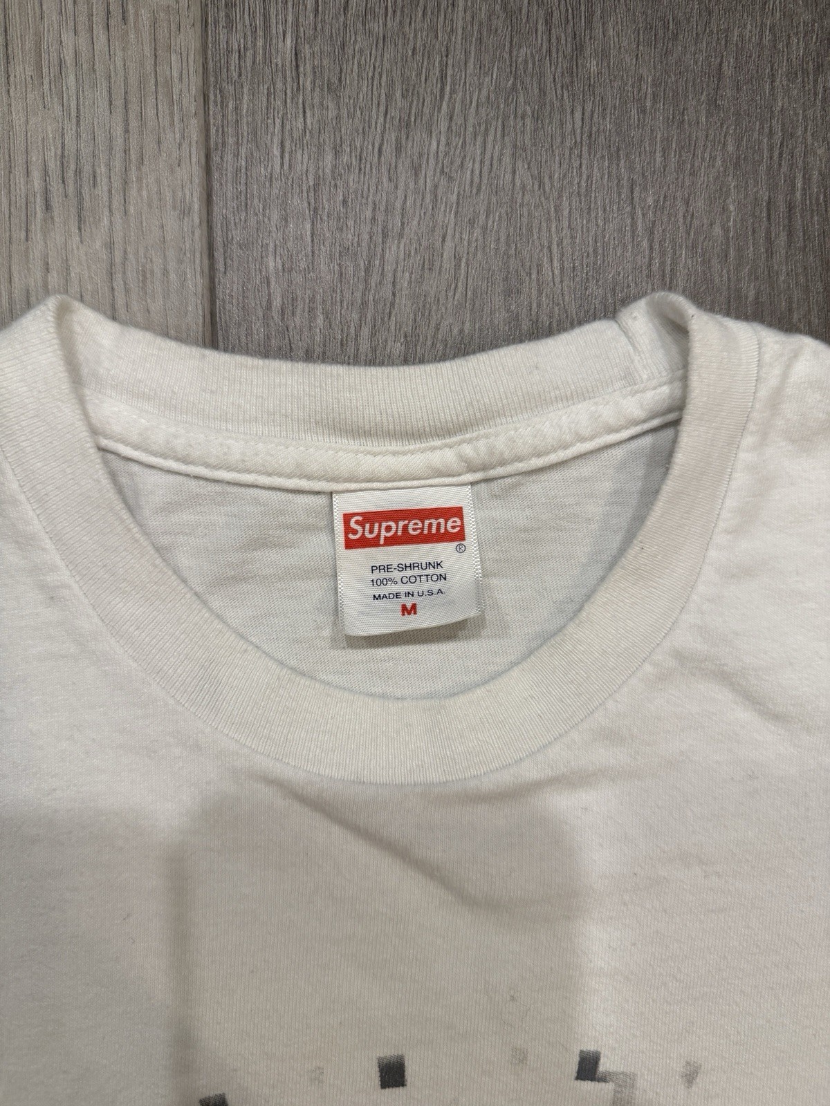 Supreme SS24 Men’s Shadow Logo White T-Shirt - Medium gallery
