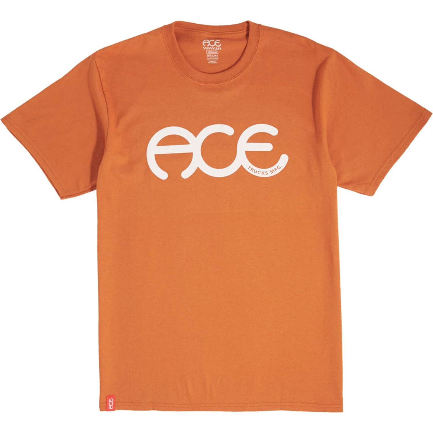 Ace Skateboard Trucks T-Shirt Rings Burnt Orange gallery