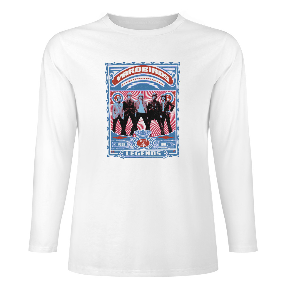 YARDBIRDS blue T SHIRT new all Sizes S M Lg XL XXL 60s rock ROLL LONG SLEEVE gallery