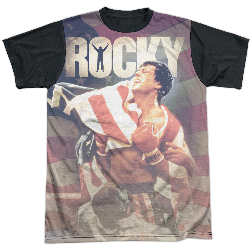 Rocky American Dreams Adult Halloween Costume T Shirt (Black Back), S-3XL gallery