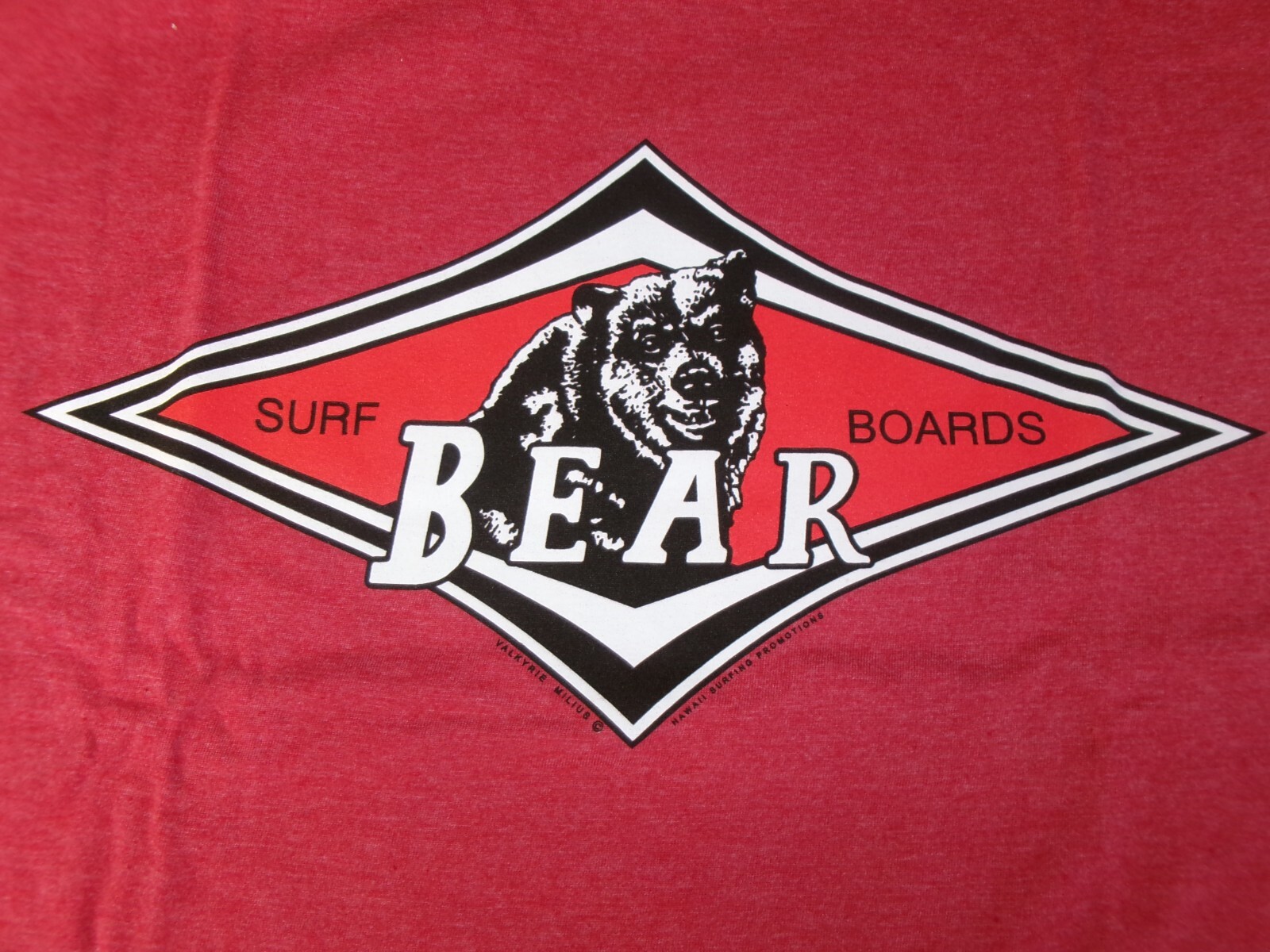 BEAR SURFBOARDS BIG & TALL SIZE 3XLT RED COLOR SILK SCREENED NEW gallery
