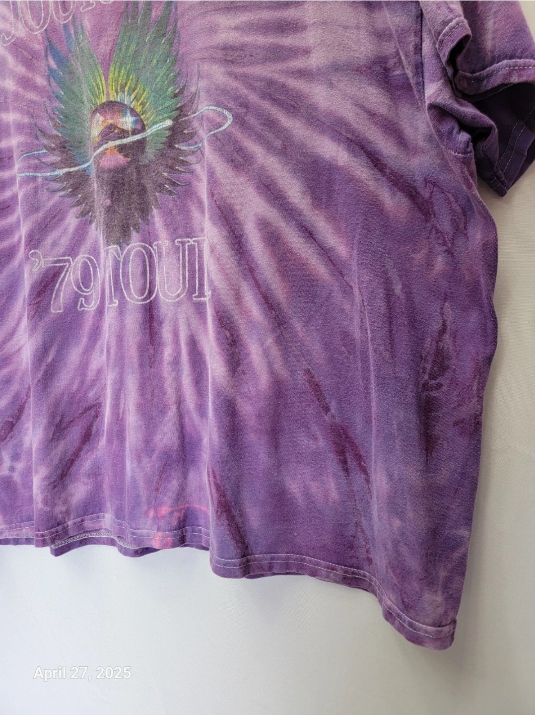 JOURNEY '79 Tour GRAPHIC T-Shirt Size 3XL TIE DYE Short Sleeves BAND Crew ROCK gallery