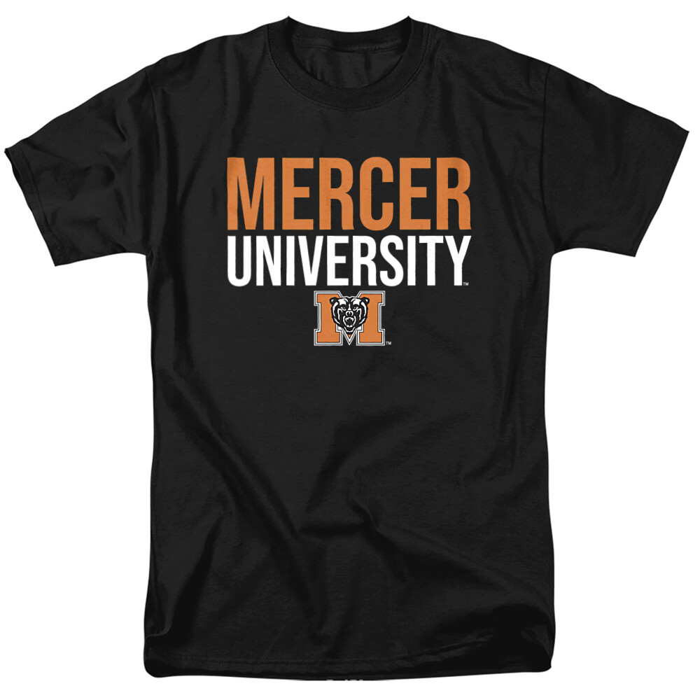 Mercer University Adult T-Shirt Stacked, Black, S-5XL gallery