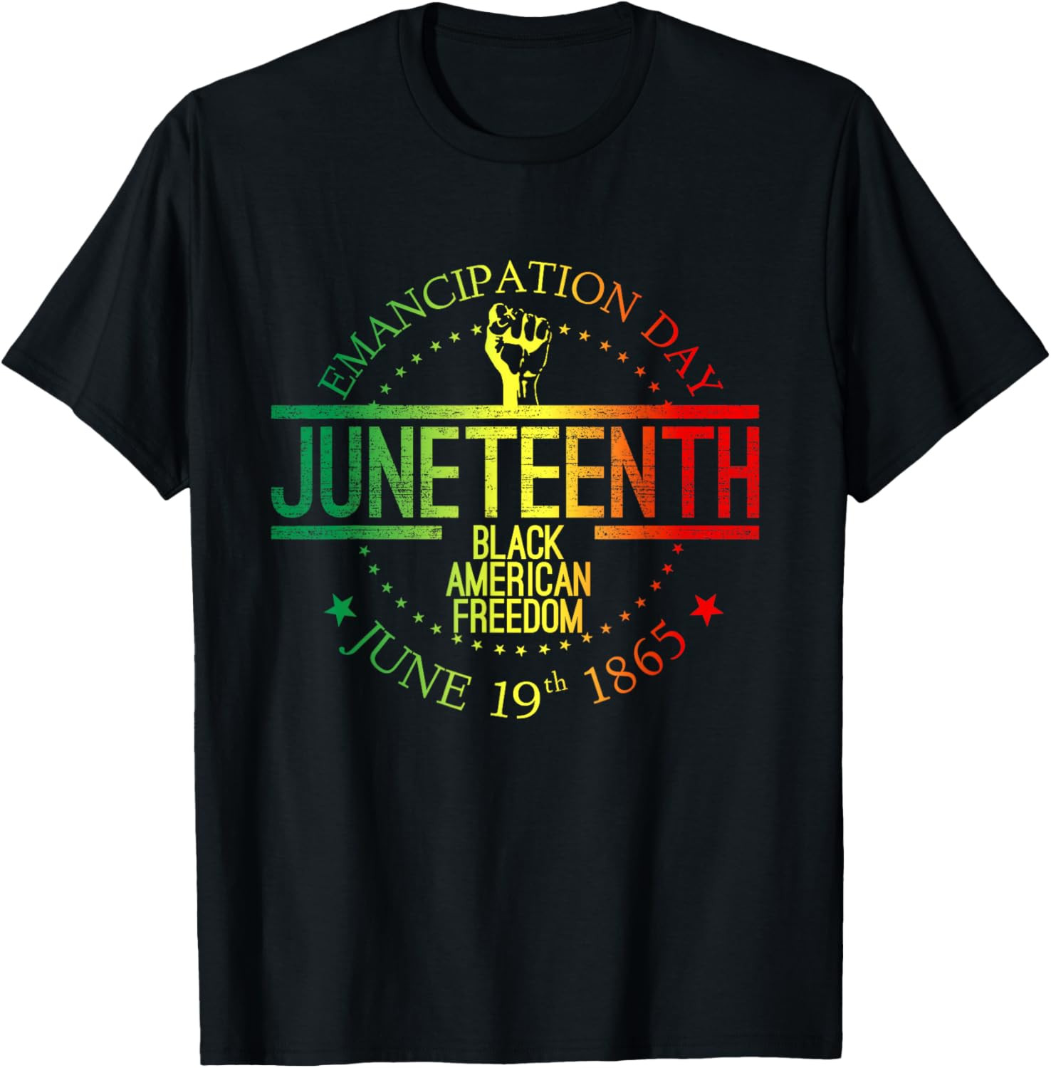 Juneteenth African American Freedom Black History June 19 T Shirt gallery
