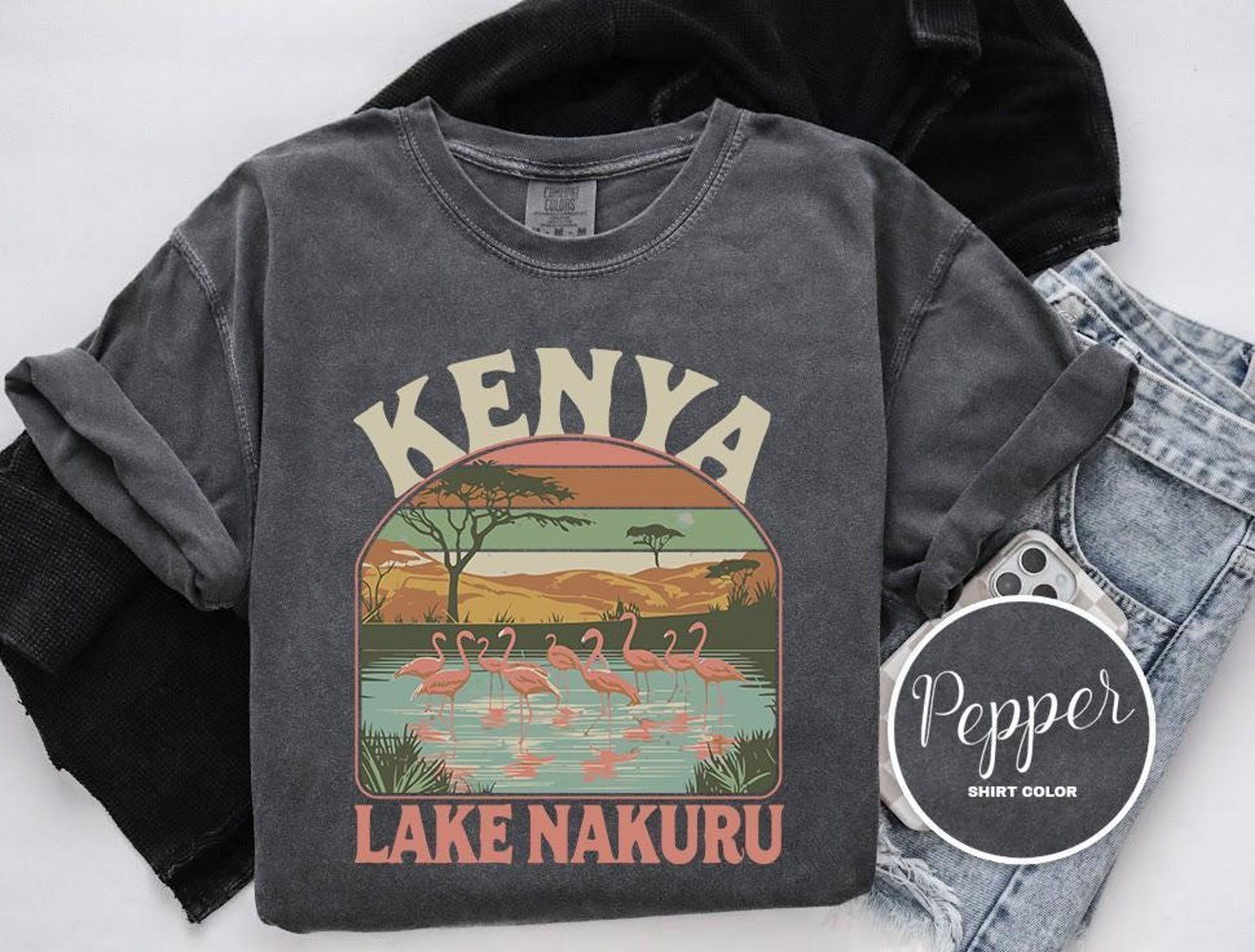 Vintage Kenya Lake Nakuru Shirt Travel Gift Kenya Trip Lover Tee gallery