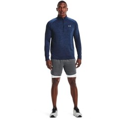 UNDER ARMOUR MEN’S TECH 2.0 ½ ZIP – SIZE: MEN 3XL – ACADEMY BLUE/STEEL