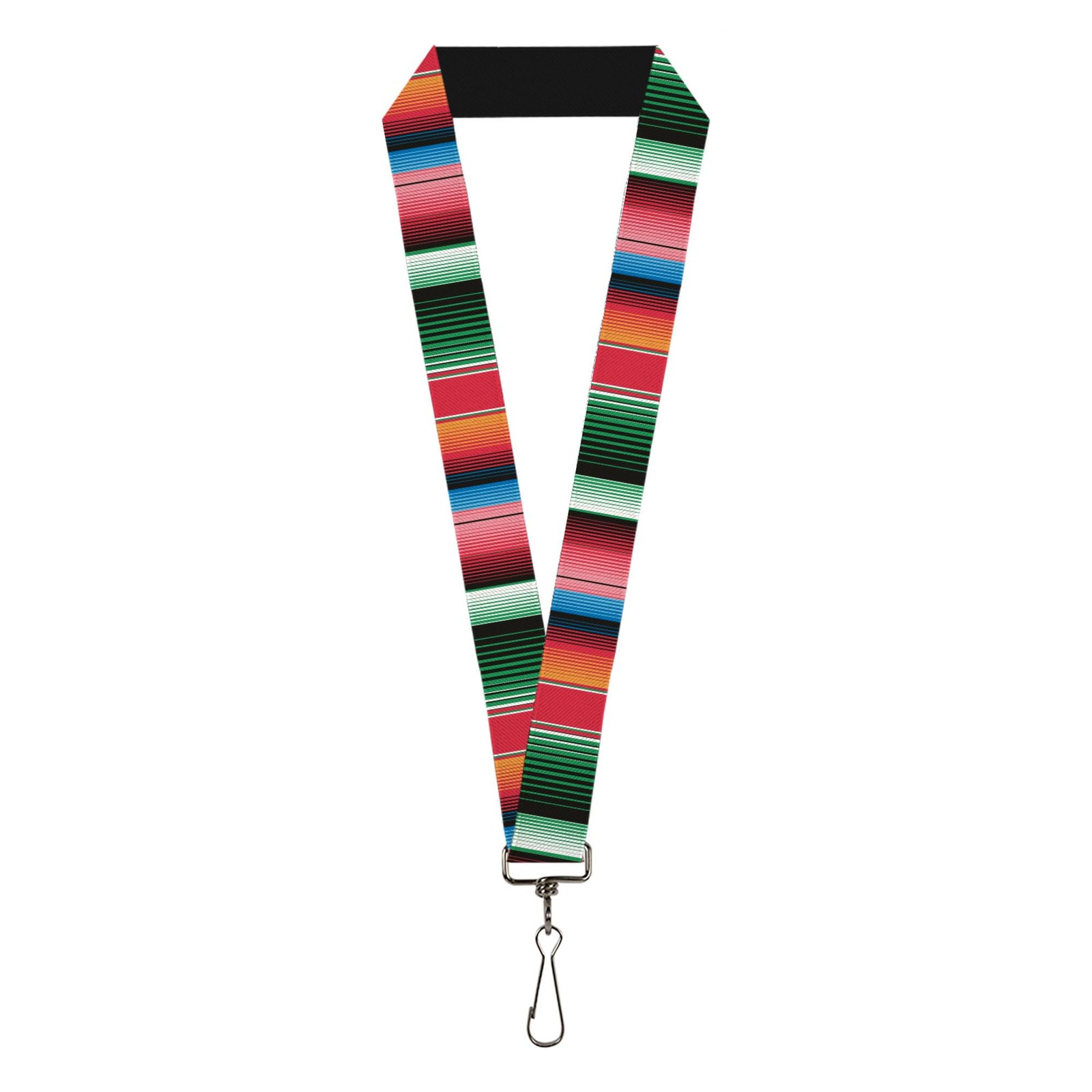 1.0 Inch Lanyard Zarape5 Vertical Multi Color Stripe ID Badge Holder Strap gallery