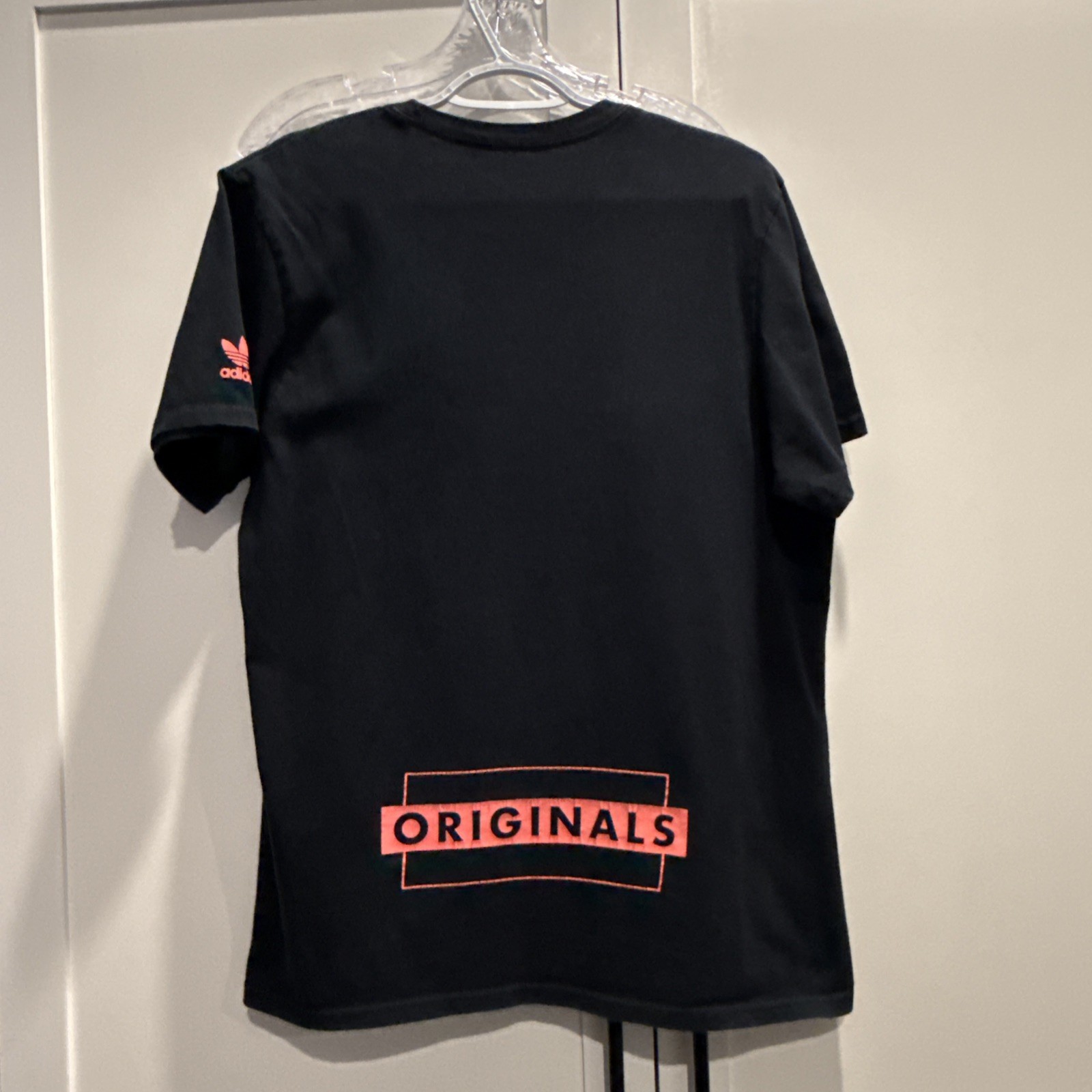 Mens ADIDAS Originals Black Logo Graphic Print Tee T Shirt Sz M gallery
