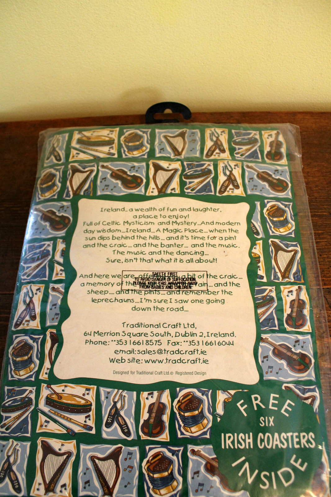 Irish Celtic Ireland T Shirt NIP By Traditional Craftwear XXL 6 Free Coasters gallery