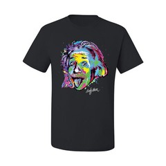 Albert Einstein Science of Relativity Famous People Men Graphic Tshirt