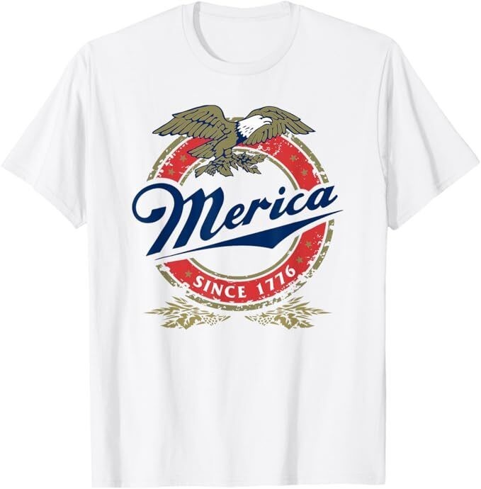 Retro Merica Eagle 4th of July Funny USA Unisex T-Shirt
