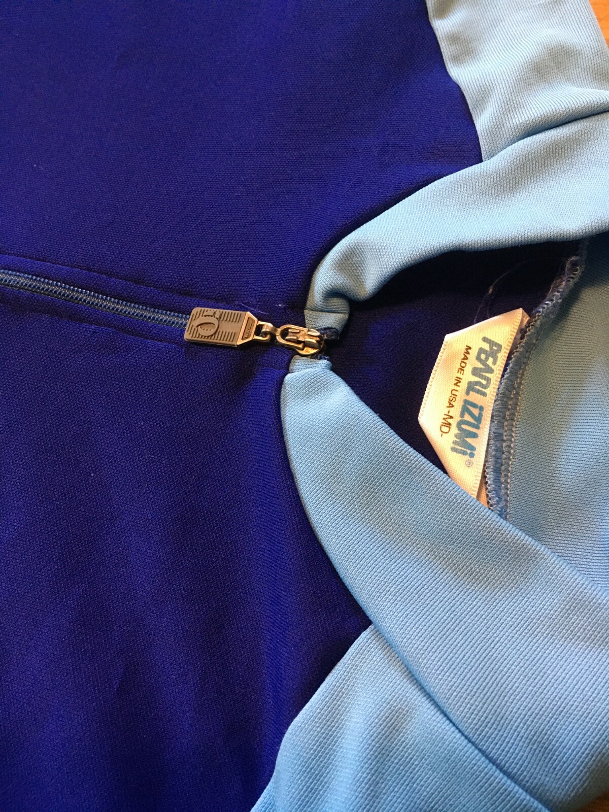 VTG 90s Pearl Izumi Bicycle Jersey Shirt quarter zip USA M Bike Cycle gallery