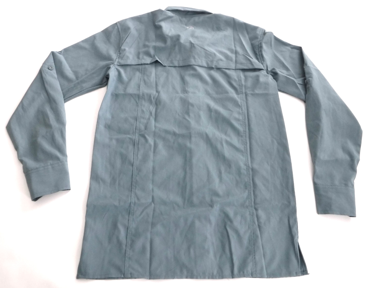 Gillz UPF 30 Deep Sea Fishing Woven Cameo Blue Long Sleeve Shirt Mens Size S NWT gallery