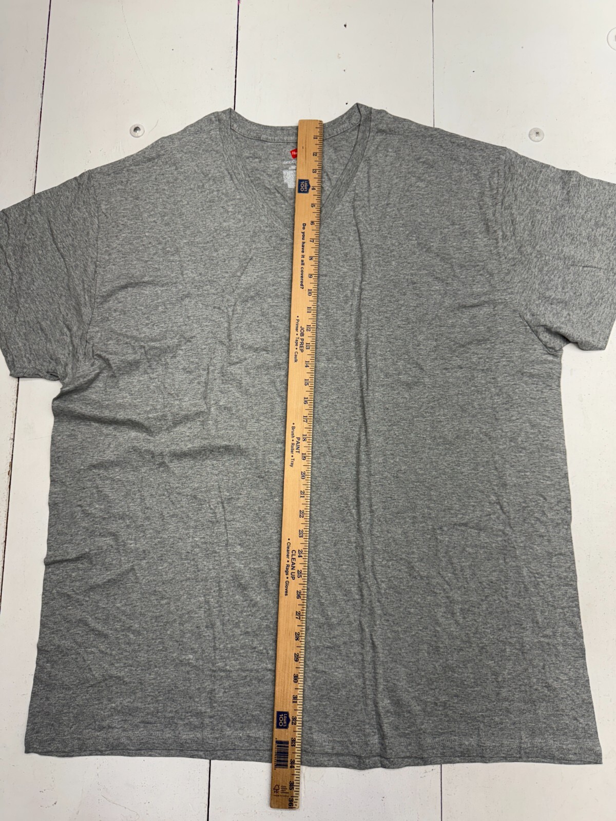 Hanes 4 Pack Gray Basic Short Sleeve T Shirts Mens Size 3XLT gallery