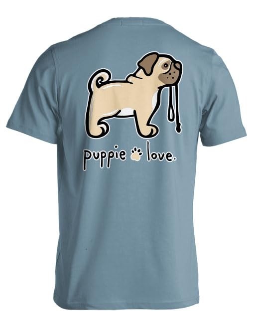 New PUPPIE LOVE PUG T SHIRT