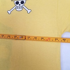 Ripple Junction One Piece Monkey D Luffy Straw Hat Yellow T-Shirt Unisex Size L