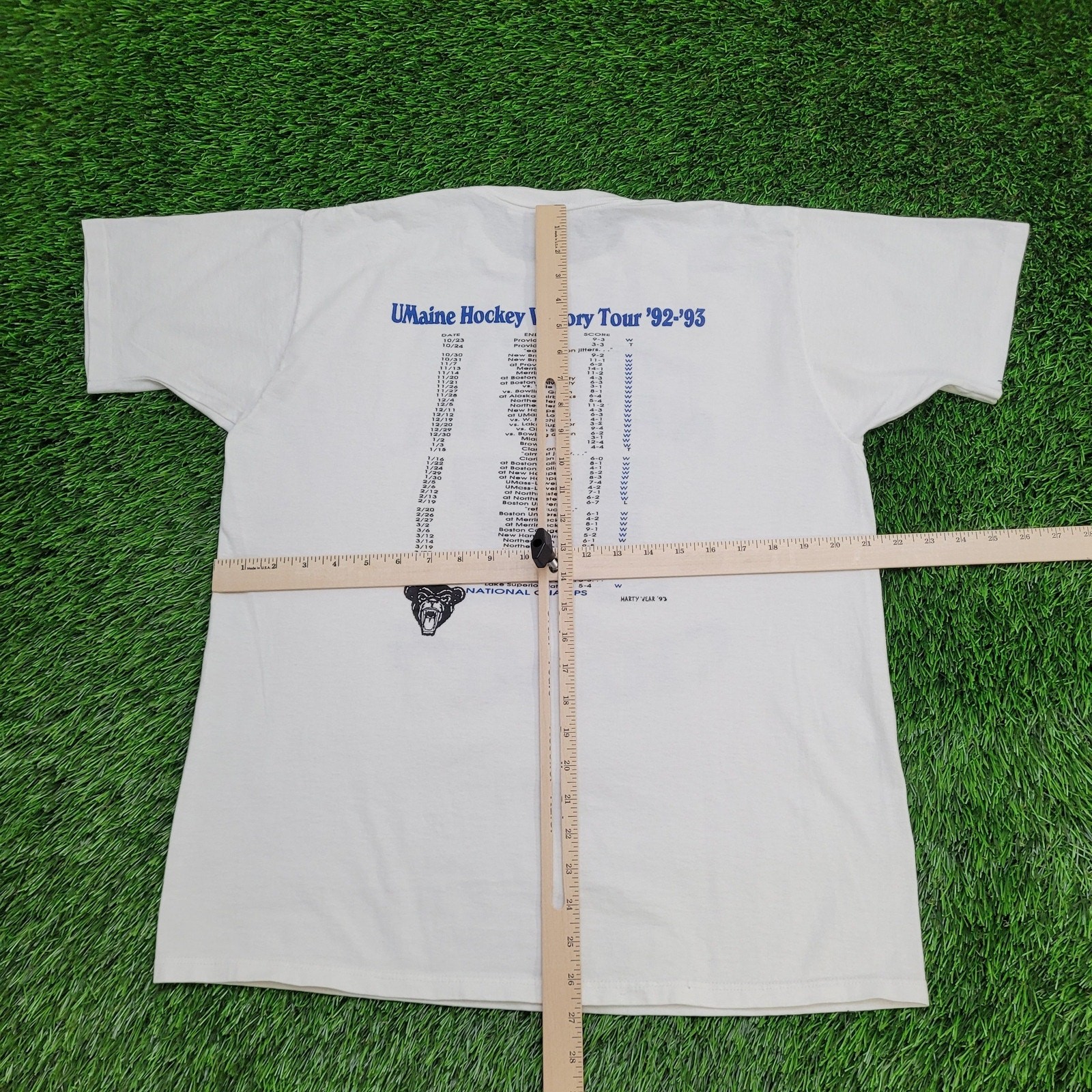 Vintage 1993 JERZEES Shirt M/L 21x27 National Championship gallery