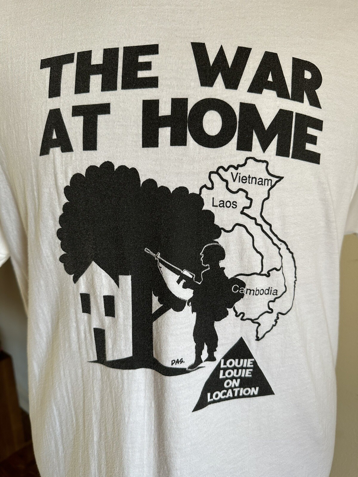Vtg 1996 WAR AT HOME Movie Film CREW T Shirt Production 90s Single Stitch Drama gallery